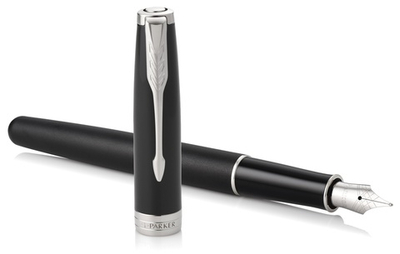 Перьевая ручка Parker Sonnet 1931521, Matte Black CT, перо: F, цвет чернил: black, в подарочной упаковке