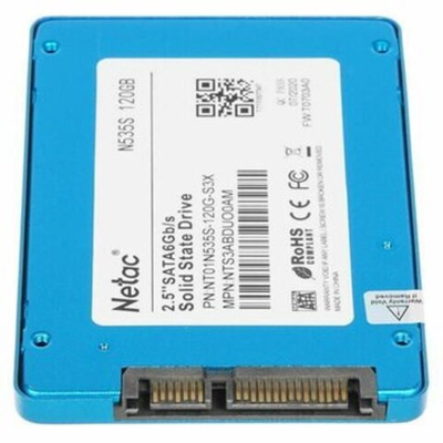 SSD NETAC N535S, 120 ГБ, 2.5", SATA, NT01N535S-120G-S3X
