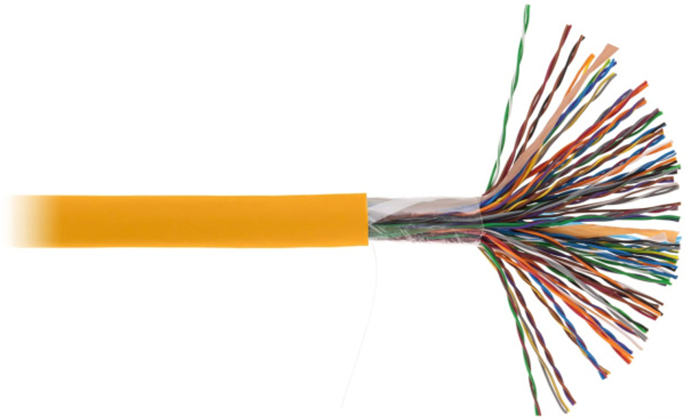 Кабель витая пара U/UTP 5e кат. 50 пар Netlan EC-UU050-5-LSZH-OR-3