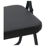 Стул Helmi HL-F06 "Golf", складной, каркас металл черный, экокожа, черный BOX4