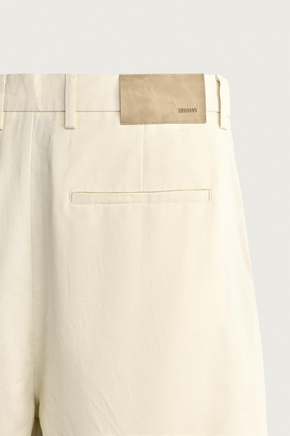 БРЮКИ ЧИНОС ИЗ ХЛОПКА И ЛЬНА СО СКЛАДКАМИ — ZARA