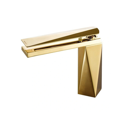 Смеситель для умывальника Bravat Diamond высокий L (Golden)