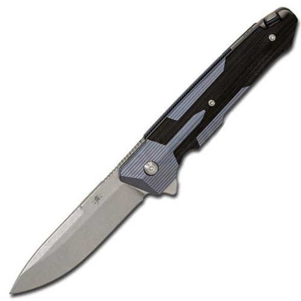 Цена наСкладной нож Spartan Blades Kranos, сталь CPM-S35VN, рукоять голубой титан/черный G10