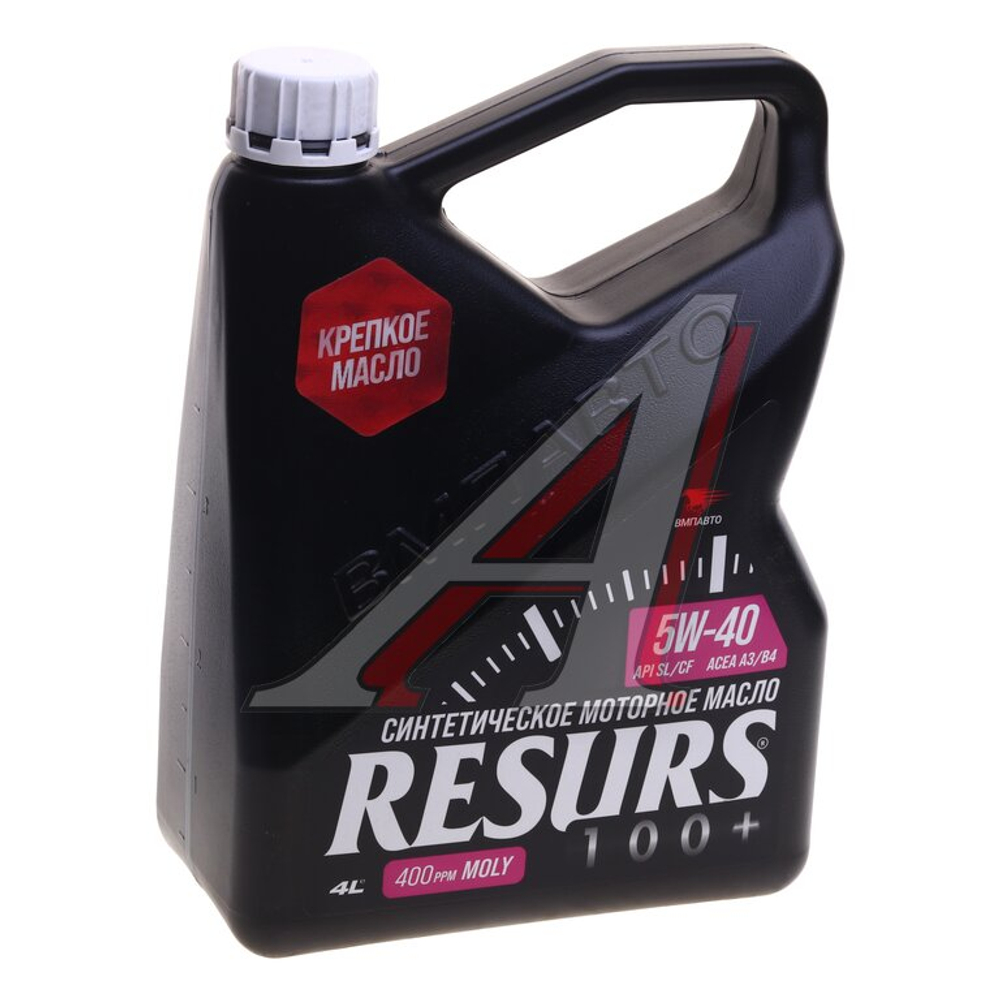 Масло моторное Resurs 5w40 (A3/B4, SL/CF), канистра 4л. ВМПАВТО 9292