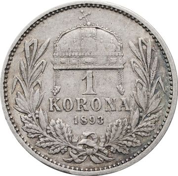 1 крона 1893 Венгрия