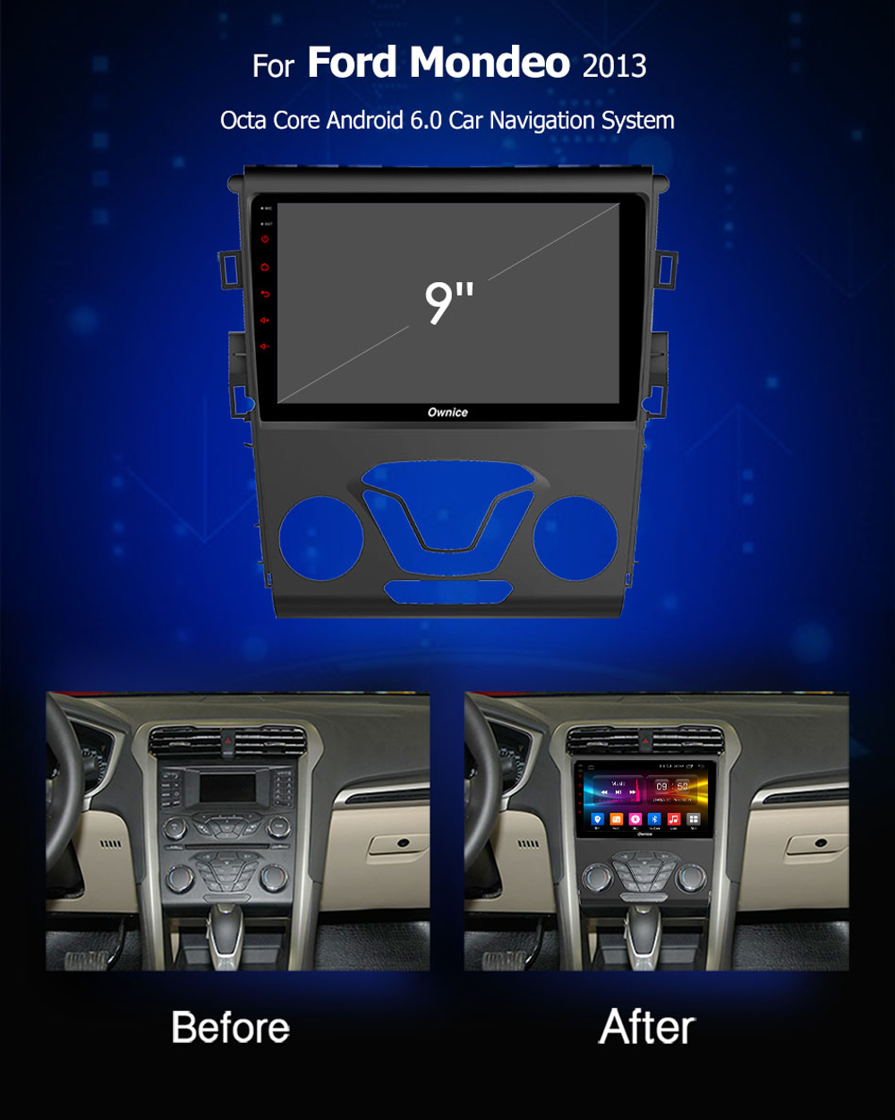 Установочный комплект для FORD MONDEO 5 2015+  KUBERG OL-9205-P