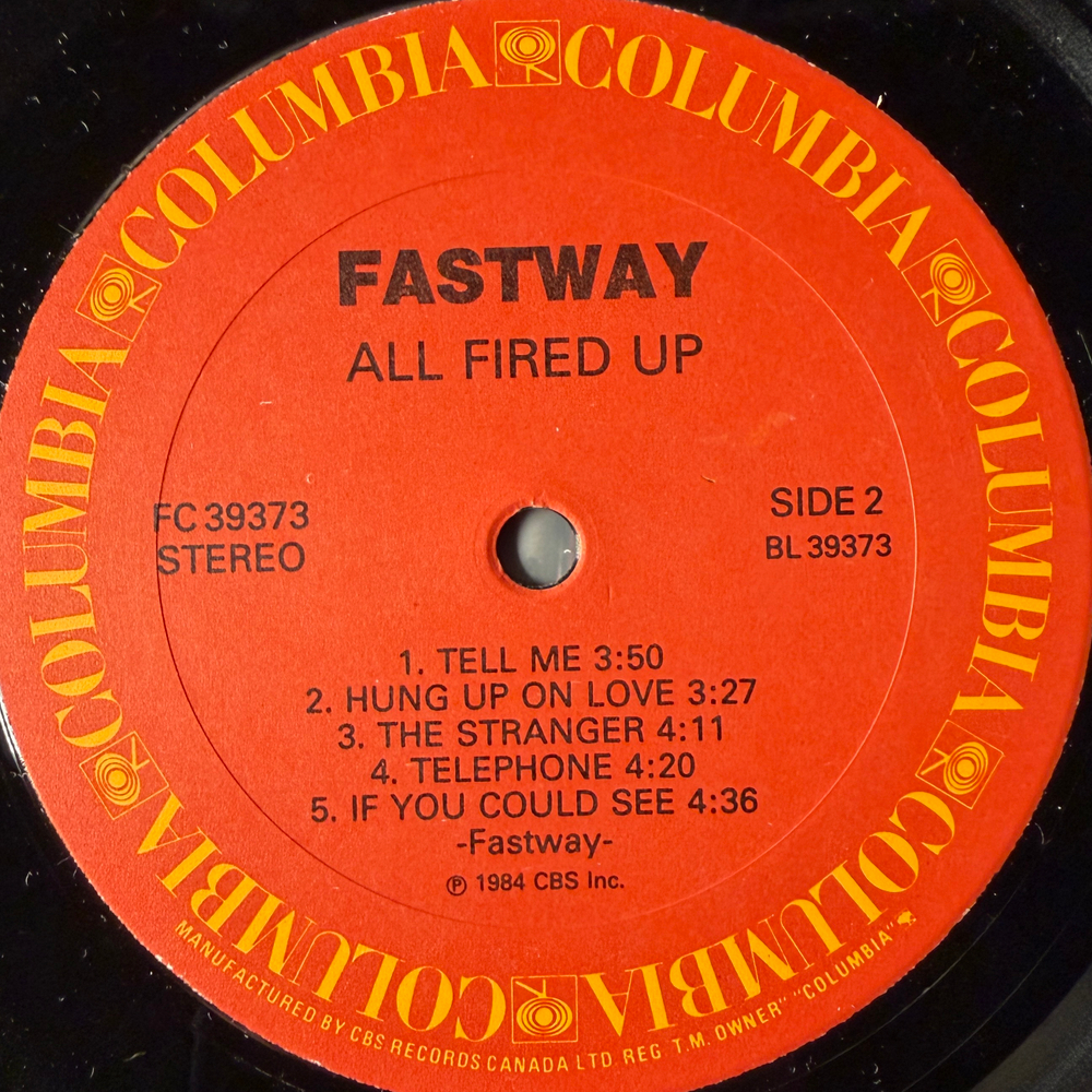 Fastway – All Fired Up! (Канада 1984г.)