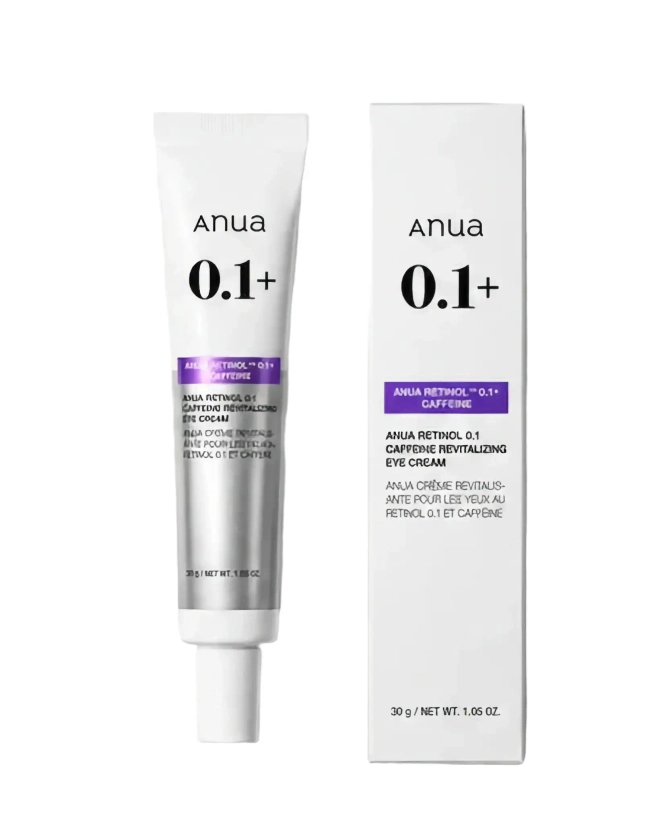 ANUA 0.1 Retinol Caffeine регенерирующий крем для век с ретинолом и кофеином