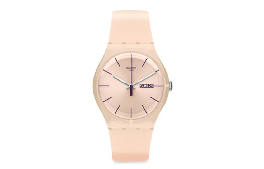 SWATCH Unisex 41mm Pink Watch SUOT700