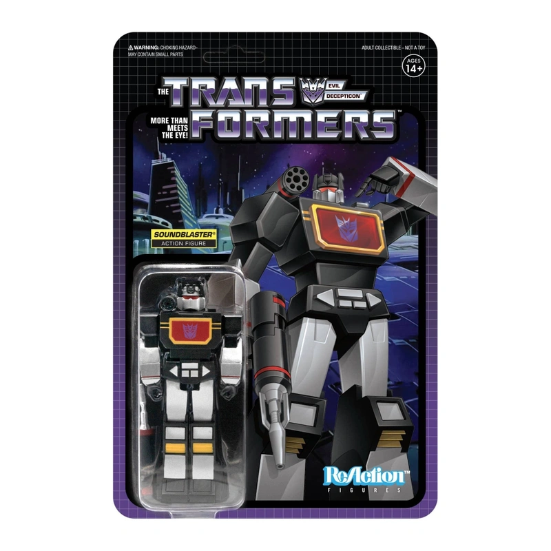 Фигурка Super7 - Transformers ReAction Figures - Soundblaster (Black Friday 2020 Exclusive)