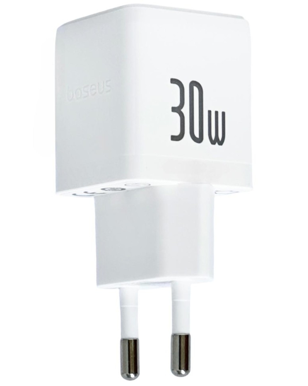 Сетевое зар. устр. Baseus Palm Fast Charger 1USB/1C 30W кабель T-C на T-C (P1011160A213-01) белое