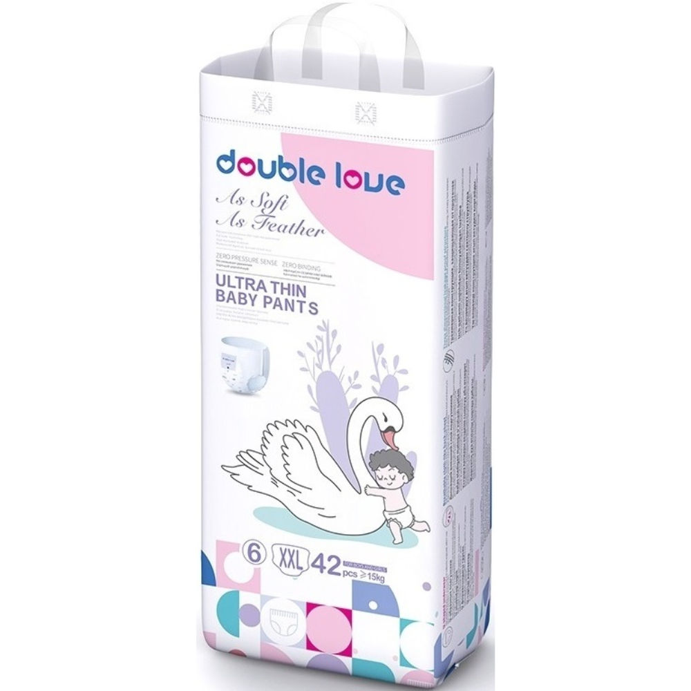 Трусики-подгузники Double Love 6 ХХL 42 (15 кг)