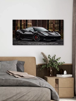 Картина на стену "Ferrari 488", 80х40 см