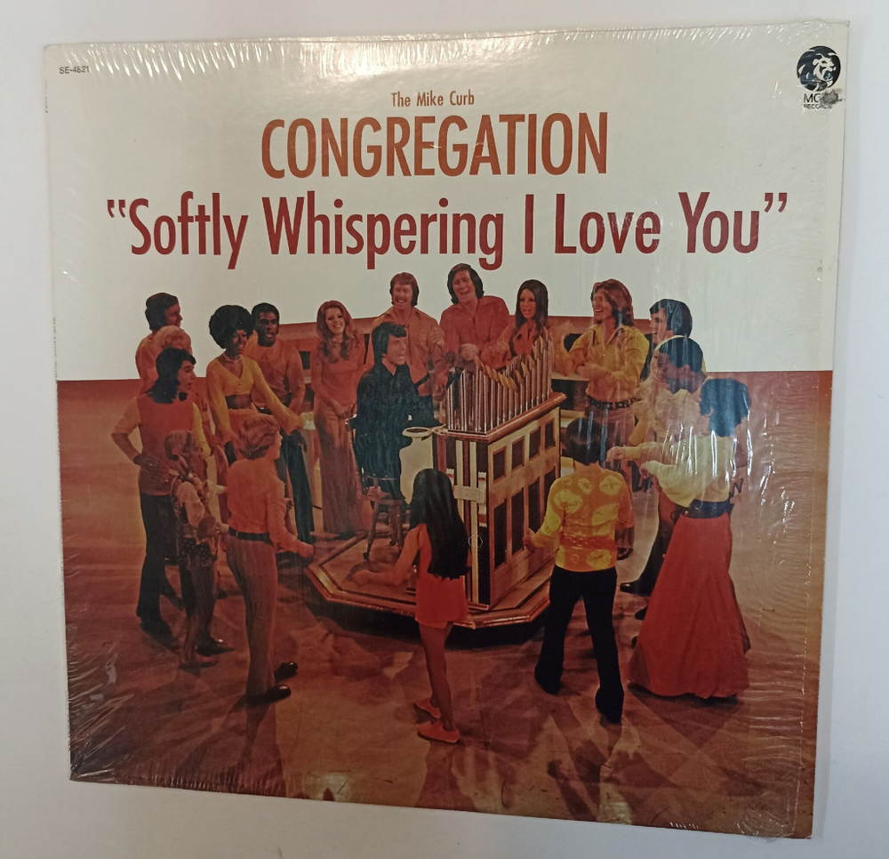 Винтажная виниловая пластинка LP The Mike Curb Congregation Softly Whispering I Love You (USA 1972)