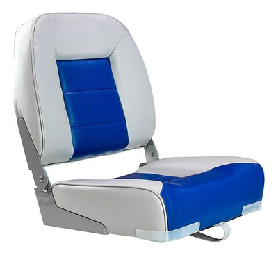 Сиденье "Premium low back", серое с синим (10250454)