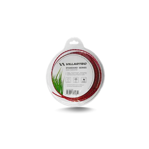 Леска для триммера витой квадрат 2,7 мм × 50 м VILLARTEC Standard, 5012772050