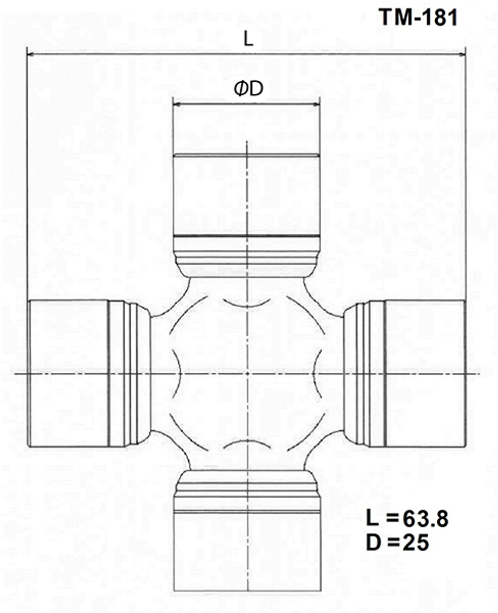 Крестовина карданного вала TOYO TM181