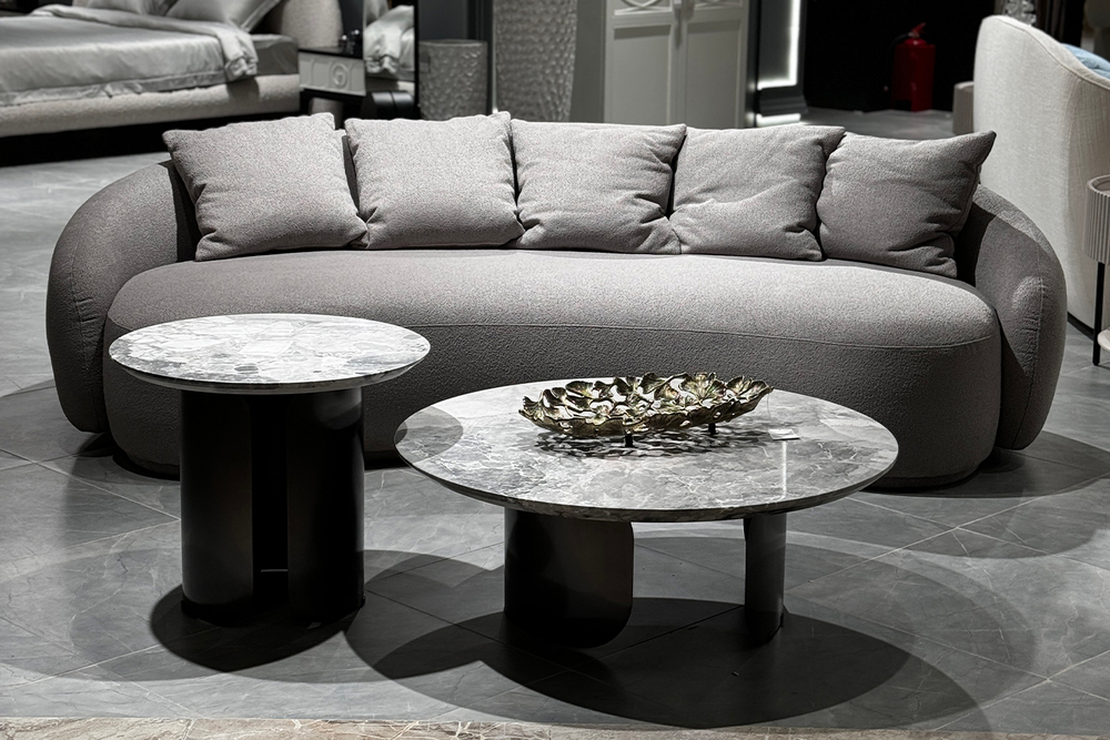 Диван Garda Decor Форли (Forli) светло-серый 250*116*72 см