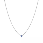 Подвеска из платины с синим сапфиром, Tiffany 💠 Yard - В наличии