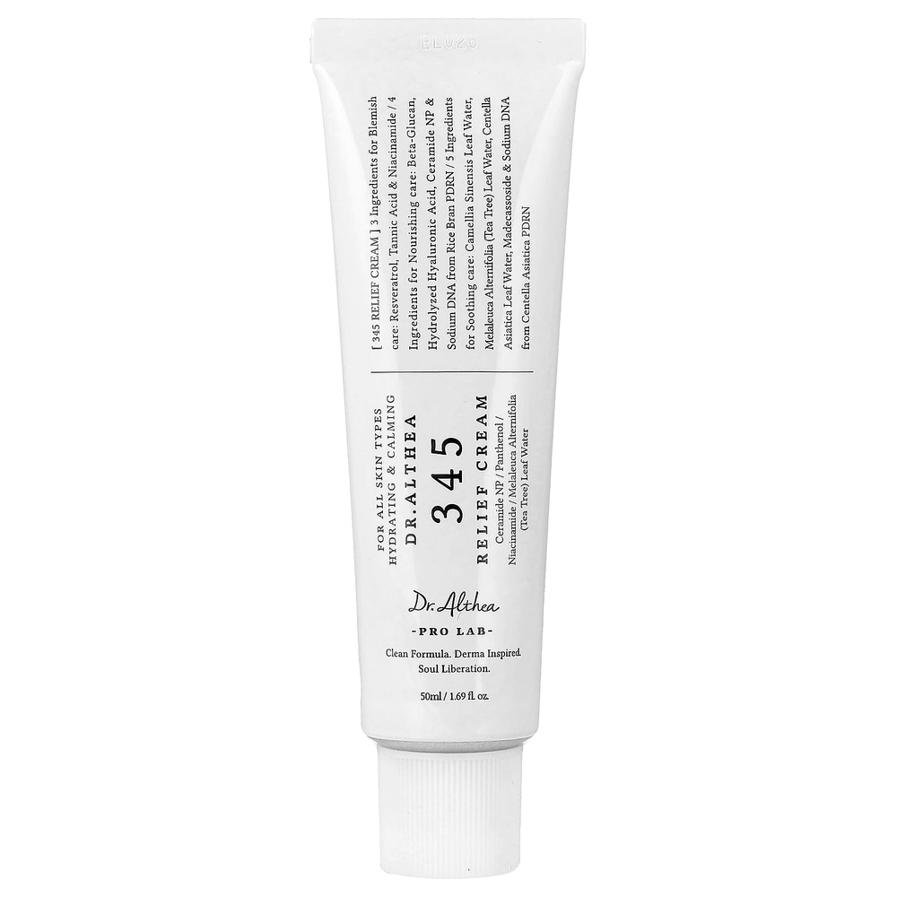 Dr. Althea, 345 Relief Cream, для всех типов кожи, 50 мл (1,69 жидк. унции)