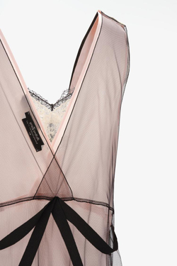 ZARA X JOHN GALLIANO ПЛАТЬЕ-КОМБИНАЦИЯ ИЗ 100% ШЕЛКА LIMITED EDITION, БЛЕДНО-РОЗОВЫЙ
