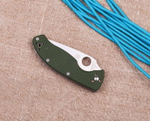 Нож складной Spyderco Tenacious Зелёный, C122GPGR, сталь 8Cr13Mov