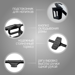Модульная коляска BubaGO Lotta Thermo 3в1
