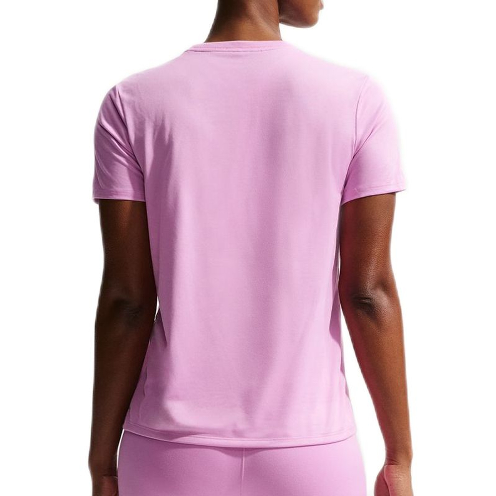 Женская теннисная футболка Nike Dri-Fit Graphic — light magenta/white