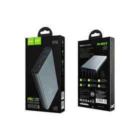 Внешний Аккумулятор (Power Bank) Hoco B39 30000 mAh (5,0V - 3A, 2USB, Type-C) Серый