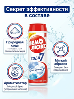 Пемолюкс Чистящий порошок Морской бриз 480 г