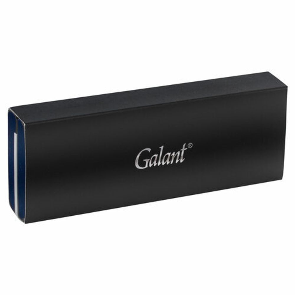 Ручка шариковая GALANT "Marburg", корпус серебристый, ежедневник недатированный А5 черный, пакет, 880905