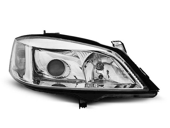 Передние фары Opel Astra G chrome