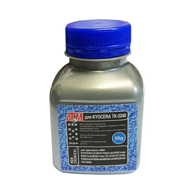 Тонер для KYOCERA ECOSYS P5021/P5026 (TK-5240) (50гр, голубой) Silver ATM