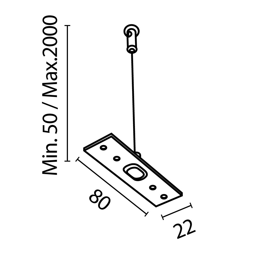 Подвес тросовый 2шт Maytoni Exility TRA034SW-2W