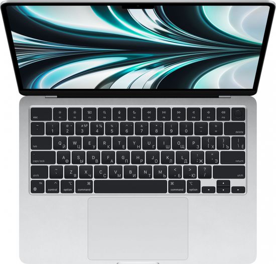 Apple MacBook Air 13" (M2, 8C CPU/10C GPU, 2022), 8 ГБ, 512 ГБ SSD, серебристый