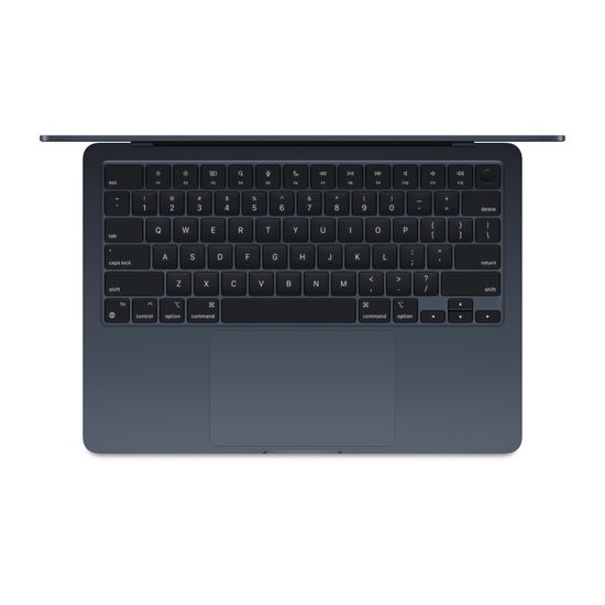 Apple MacBook Air 15" (M3, 8C CPU/10C GPU, 2024), 8 ГБ, 512 ГБ SSD, «полуночный черный»