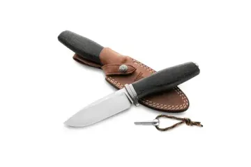 Нож Lion Steel ACHA - сталь M390, рукоять микарта, ножны кожа AH BLBR