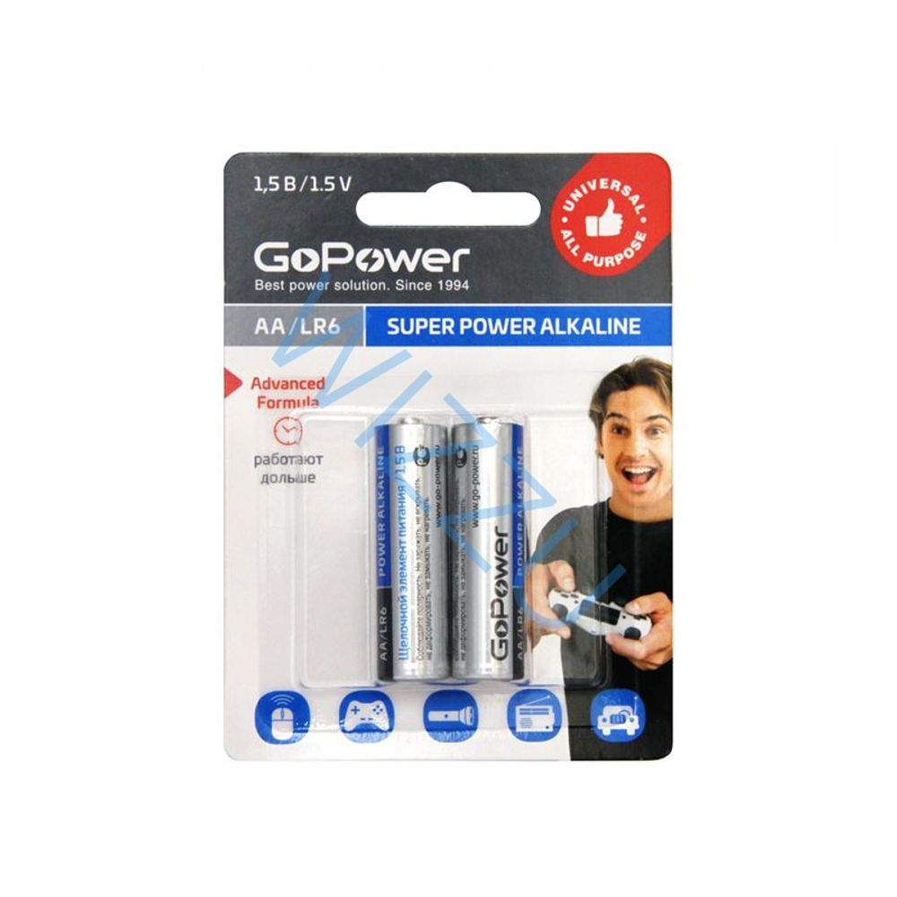 Батарейки Go Power   АА2 BL2
