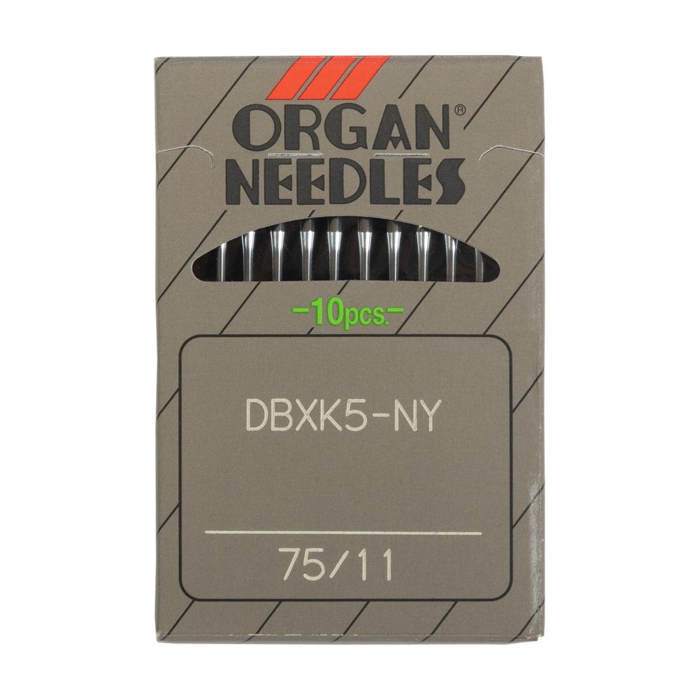 Иглы для промышленных швейных машин Organ DBхK5, 10 шт, 075