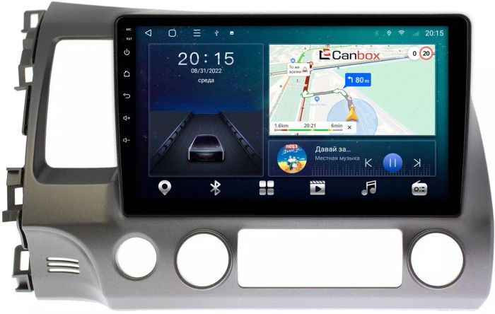 Магнитола для Honda Civic 8 4d 2005-2012 седан - Canbox 10-063 Android 10, SIM-слот