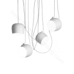 Pendant design lamp  AIM by Flos (4 lampshade ,  White)