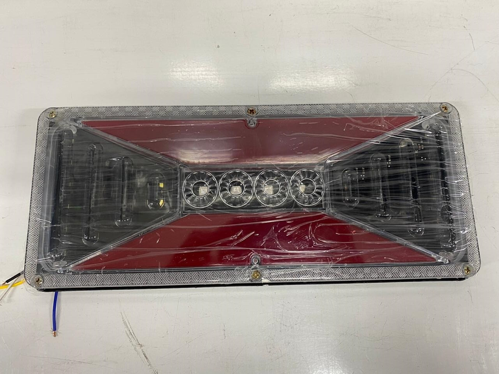 12V - 140-2C 6D / Задние фонари на грузовик, прицеп, ГАЗель, ГАЗ, МАЗ, автобус, 12 Вольт, длина 33 см, 140-2C 6D - TG (2 шт. / комплект)
