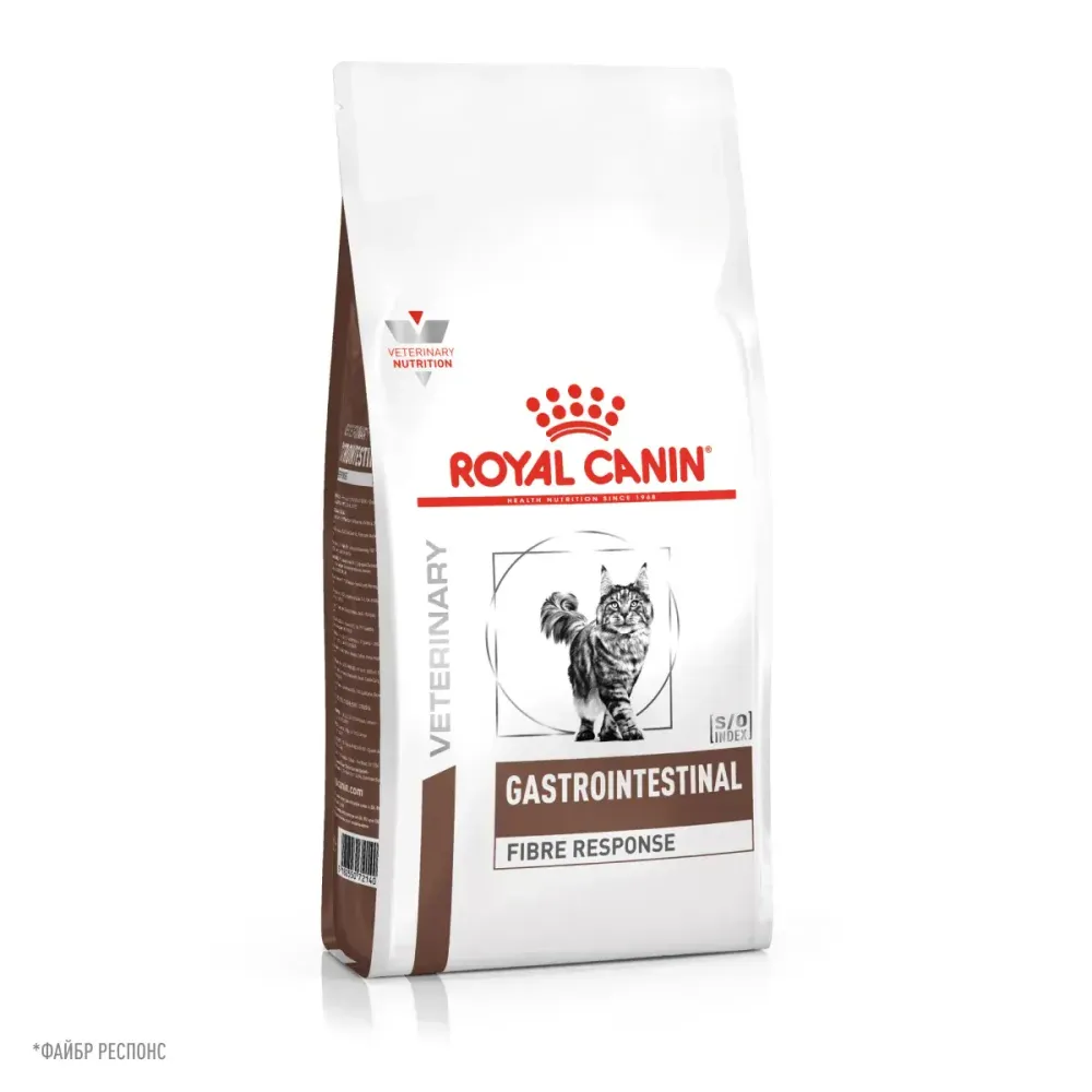 Royal Canin Vet 350гр Fibre Response FR31 Сухой корм с содержанием клетчатки для кошек при запорах