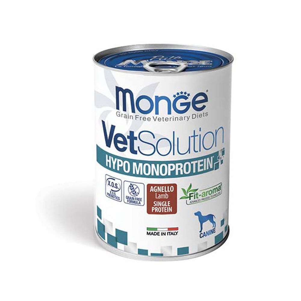 Monge VetSolution Hypo Monoprotein Lamb диет. конс. д/собак при непереносимости с ягнёнком 400 г