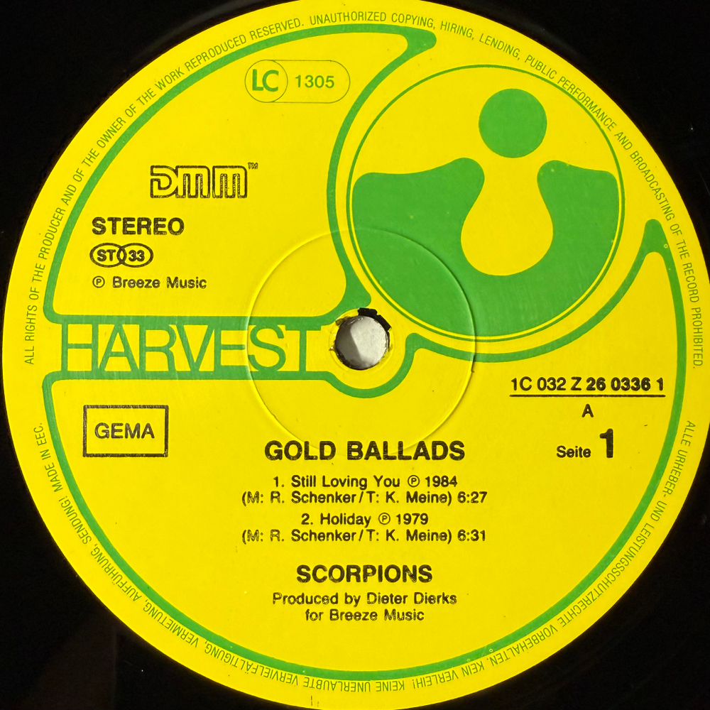 Scorpions - Gold Ballads (Германия 1984г.)