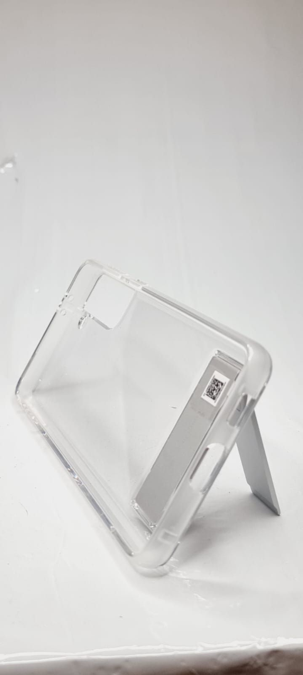 Чехол-подставка для Samsung Galaxy S21+, прозрачный. Товар уцененный