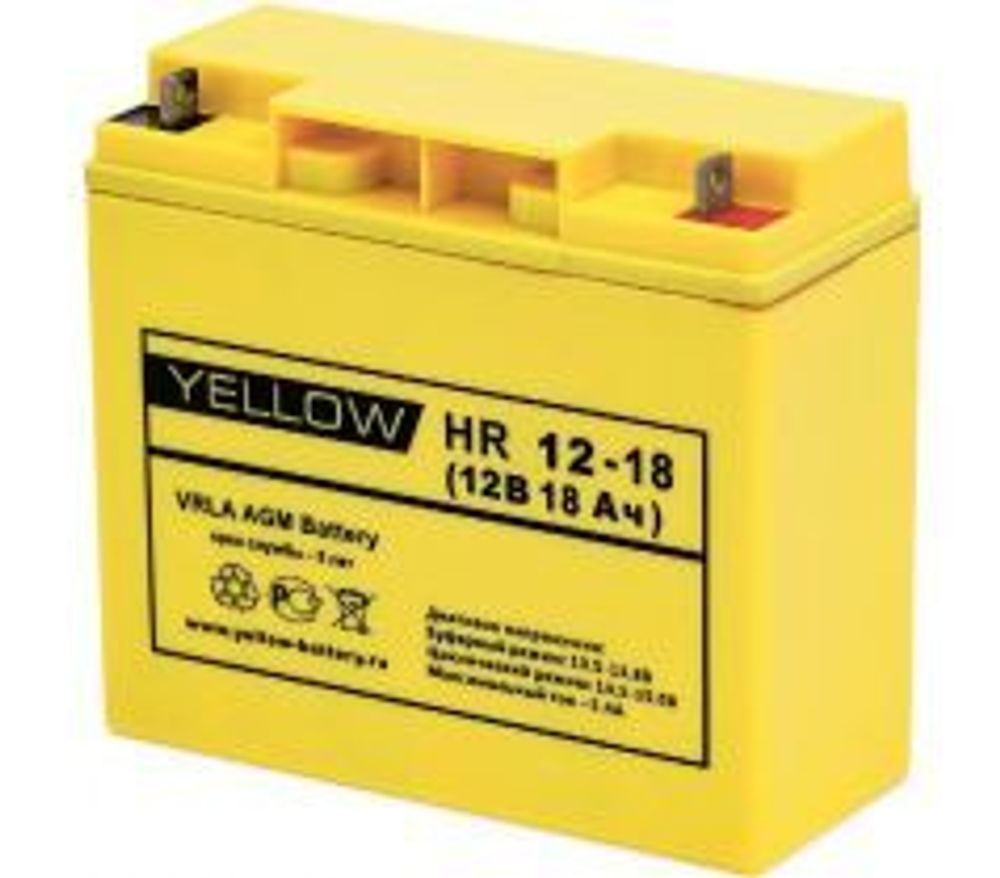 Аккумулятор YELLOW HR 12-26M | 26 Ач | 12В AGM