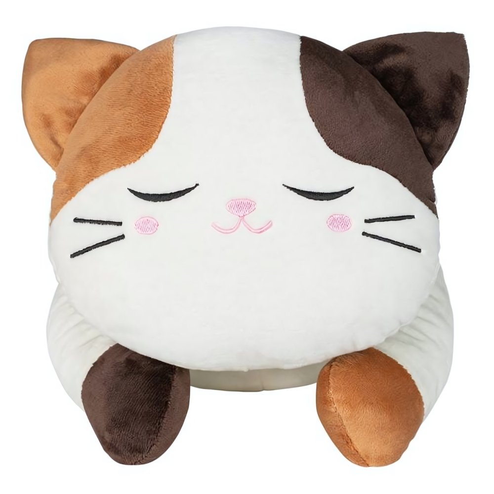 Игрушка мягконабивная Ленивый кот 22см. белый/коричневый (Fancy)
