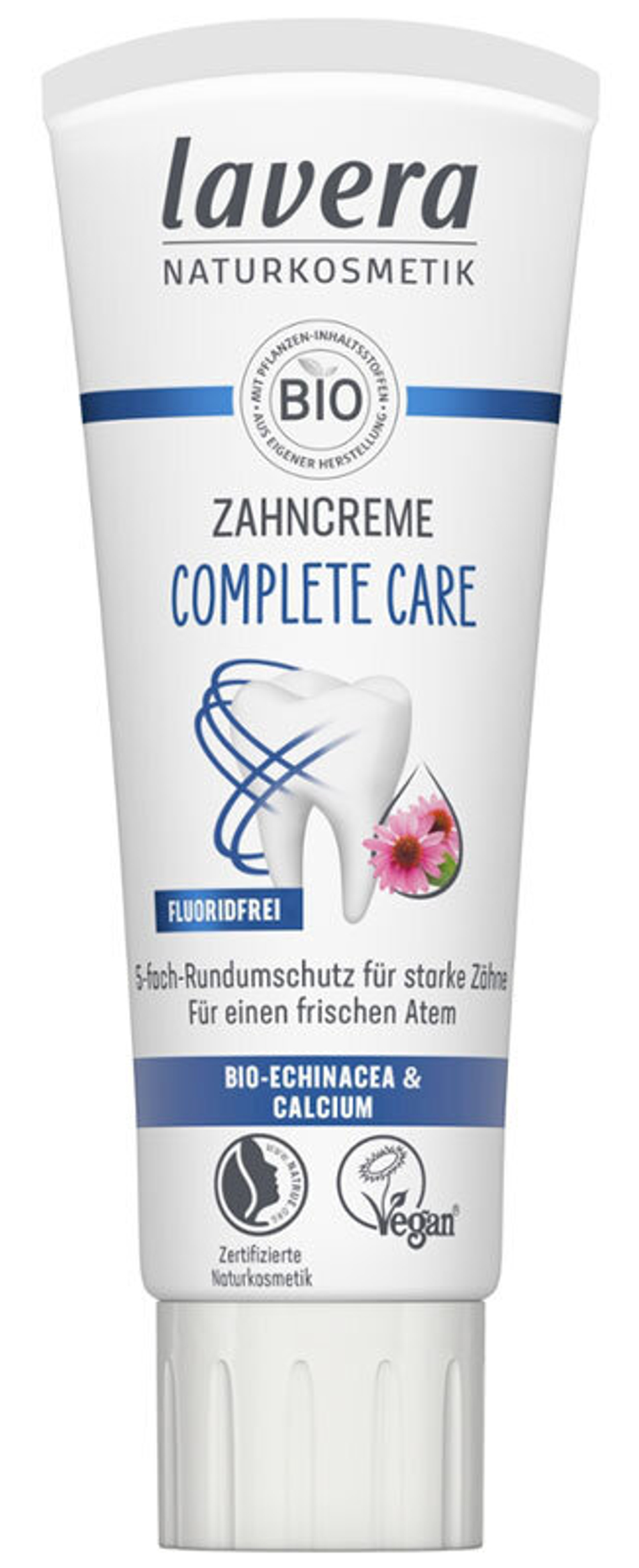 Зубная паста Complete Care без фтора Lavera Naturkosmetik, 75 мл