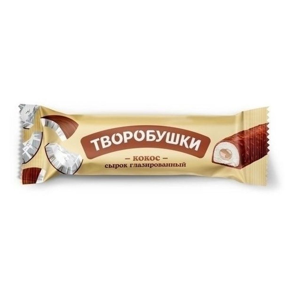 Сырок творожный глаз. Творобушки со вкусом Кокоса 20% 40гр